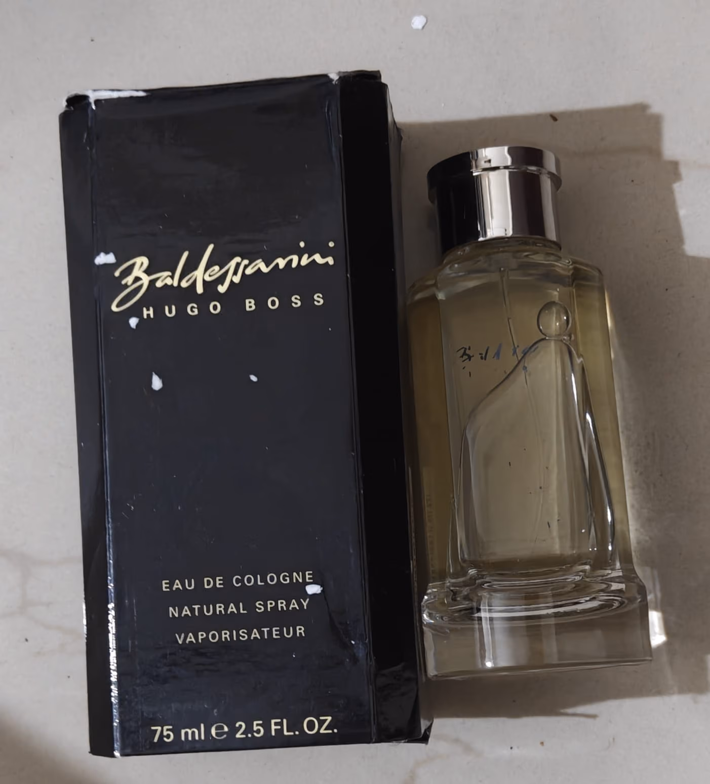 Baldessarini - Hugo Boss Edc 75ml Retail - No Cellophane - Boxes Damaged - Around 2012 Batch